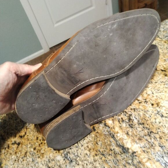 Bullboxer Davide Brown Leather Lace Up Casual Oxfords Dress Shoes Men's Sz 8 - Picture 7 of 12